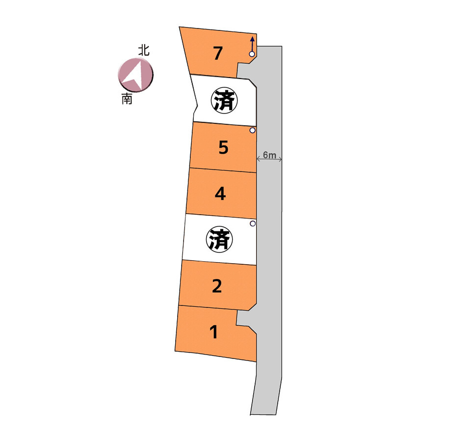 宇都宮市上戸祭町４期ニュータウン 全7区画