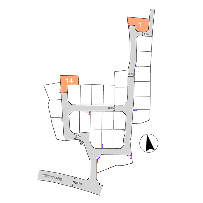 宇都宮市駒生町６期ニュータウン 全27区画