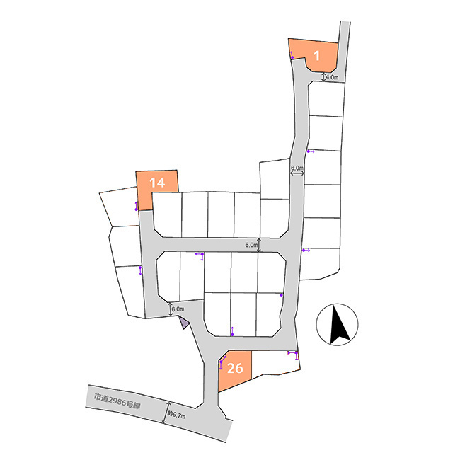 宇都宮市駒生町６期ニュータウン 全27区画