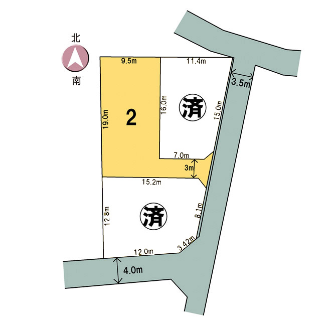 下都賀郡壬生町寿町ニュータウン 全3区画