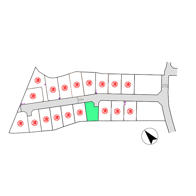 宇都宮市野沢町３期ニュータウン 全18区画